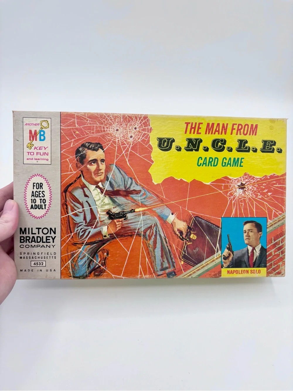 VINTAGE 1965 The Man From Uncle Card Game Complete in Original Box MB #4532 Rare
